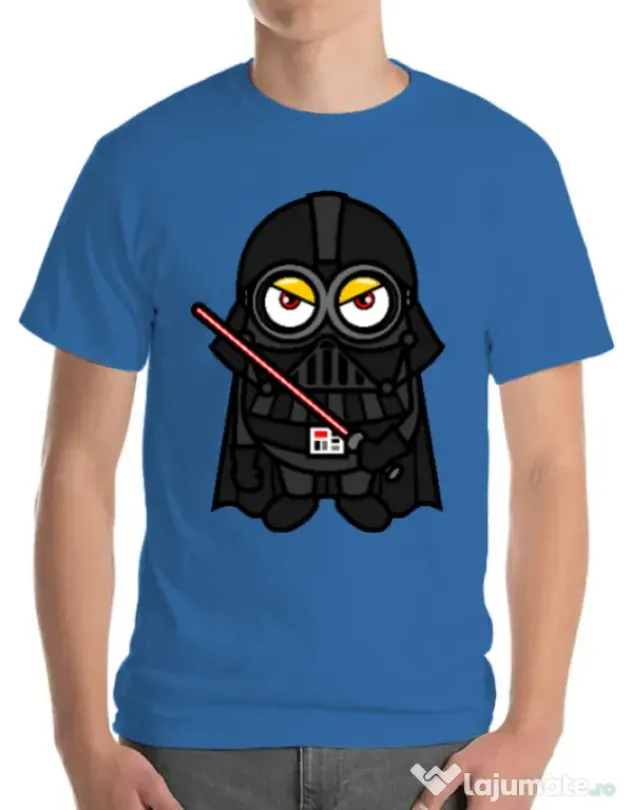 Tricou ADLER barbat Vader minion Albastru azuriu