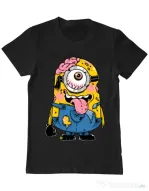 Tricou ADLER barbat Zombie minion Negru