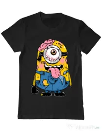 Tricou ADLER barbat Zombie minion Negru