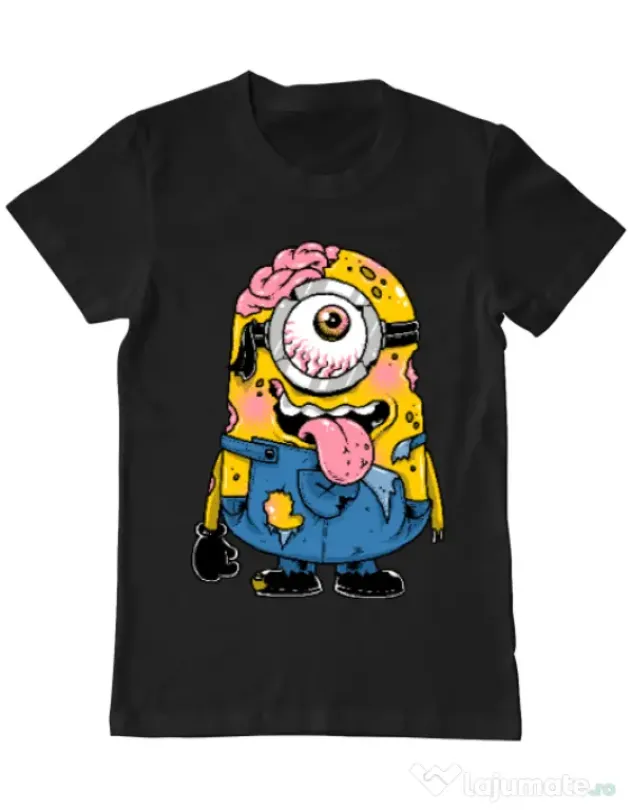 Tricou ADLER barbat Zombie minion Negru
