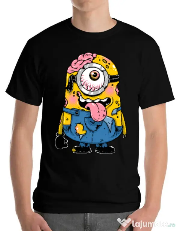 Tricou ADLER barbat Zombie minion Negru