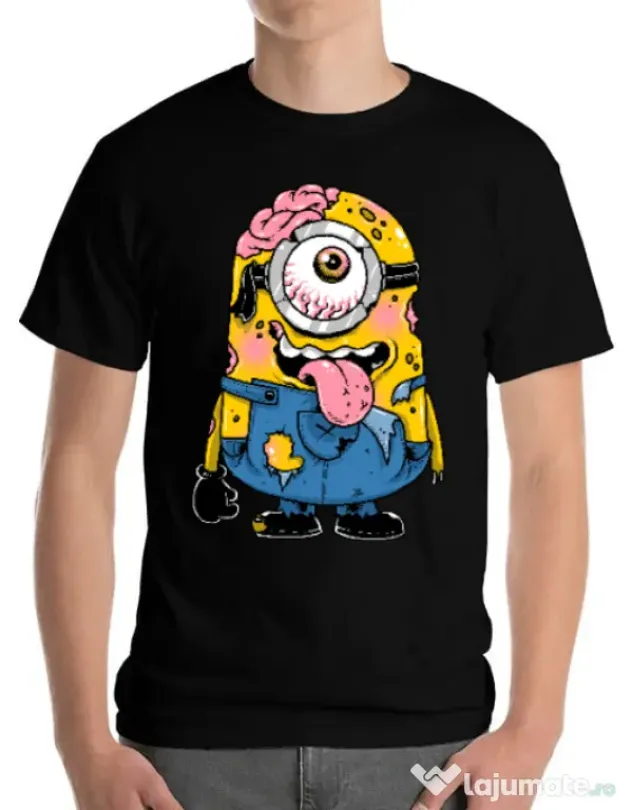 Tricou ADLER barbat Zombie minion Negru