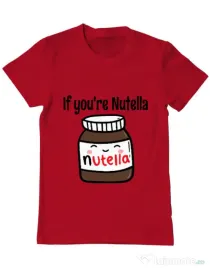 Tricou ADLER barbat If you are nutella Rosu