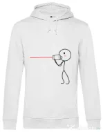 Hoodie barbat cu gluga Cuvinte de dragoste 1 Alb