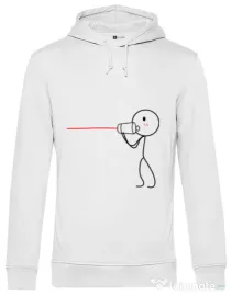 Hoodie barbat cu gluga Cuvinte de dragoste 1 Alb