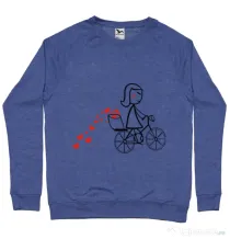 Bluza ADLER barbat Dovezi de dragoste 1 Albastru melanj