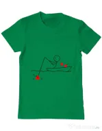 Tricou ADLER barbat Fishing for love 1 Verde mediu