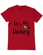 Tricou ADLER barbat He is my honey Rosu