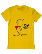 Tricou ADLER barbat Our love story 2 Galben