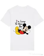 Tricou STANLEY STELLA barbat Lucky to have you Alb