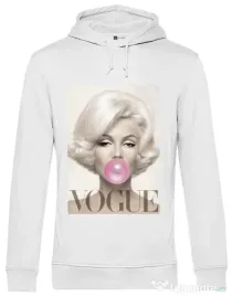 Hoodie barbat cu gluga Bubblegum Alb