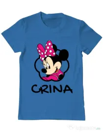 Tricou ADLER barbat Mouse daughter Albastru azuriu