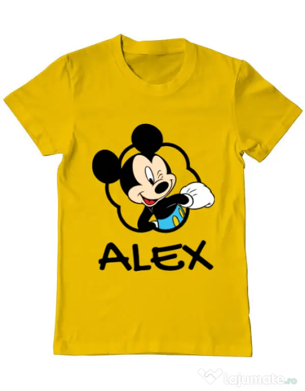Tricou ADLER barbat Mouse son Galben