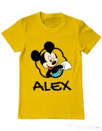 Tricou ADLER barbat Mouse son Galben