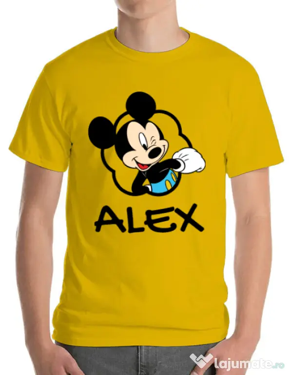 Tricou ADLER barbat Mouse son Galben