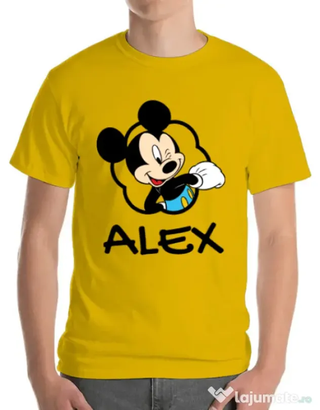 Tricou ADLER barbat Mouse son Galben