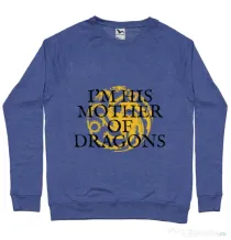 Bluza ADLER barbat His mother of dragons Albastru melanj