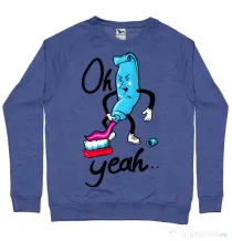 Bluza ADLER barbat Oh yeah Albastru melanj