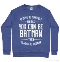 Bluza ADLER barbat Always be batman Albastru melanj