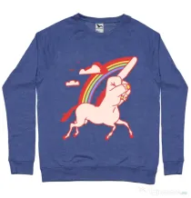 Bluza ADLER barbat FUnicorn Albastru melanj