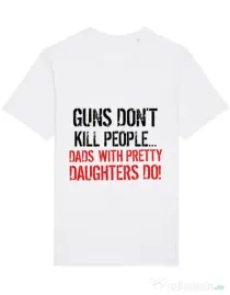 Tricou STANLEY STELLA barbat Guns dont kill Alb