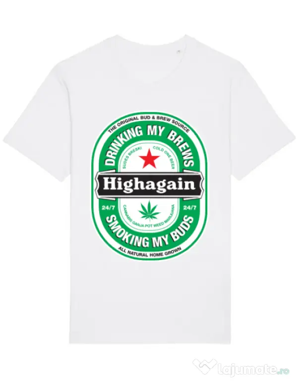 Tricou STANLEY STELLA barbat Highagain Alb