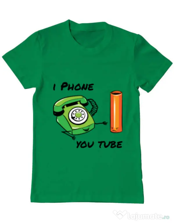Tricou ADLER barbat Iphone youtube Verde mediu