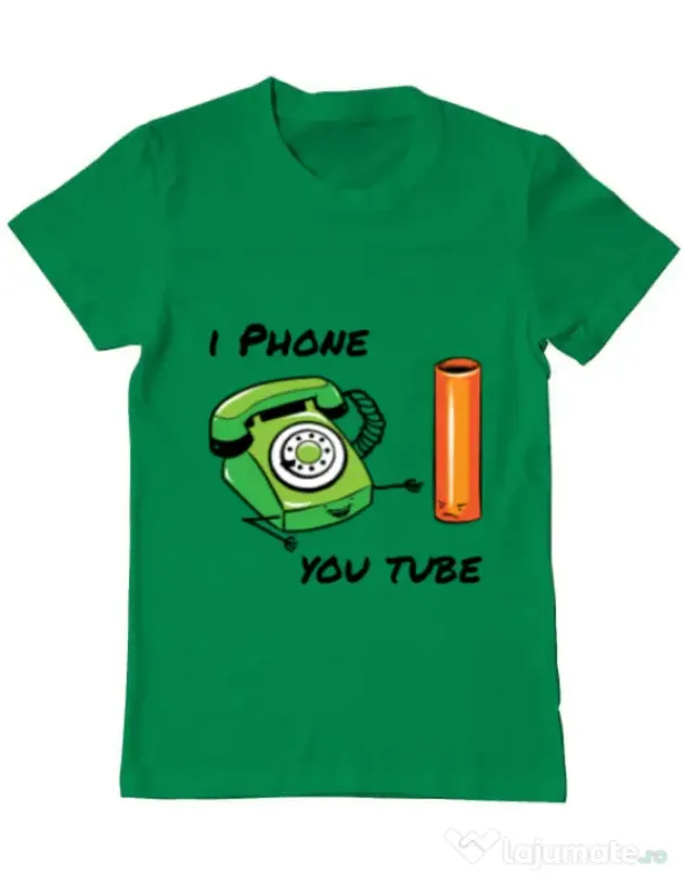 Tricou ADLER barbat Iphone youtube Verde mediu