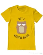 Tricou ADLER barbat Morning owl Galben