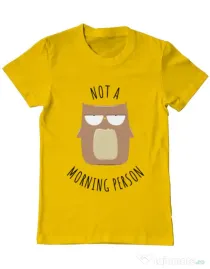Tricou ADLER barbat Morning owl Galben