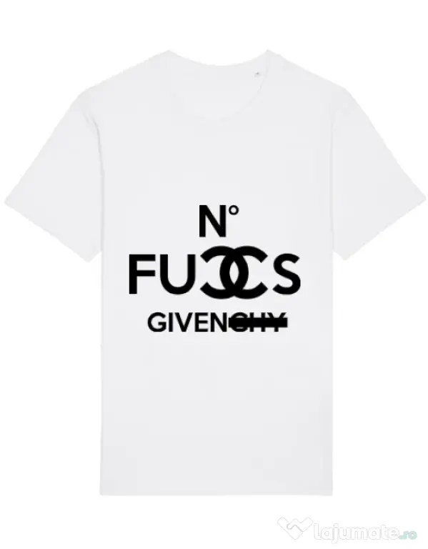 Tricou STANLEY STELLA barbat No fucks given Alb