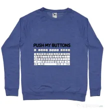 Bluza ADLER barbat Push my buttons Albastru melanj