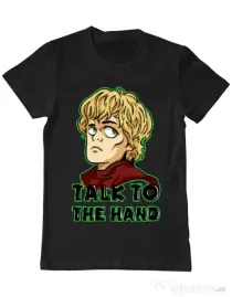 Tricou ADLER barbat Talk to the hand Negru