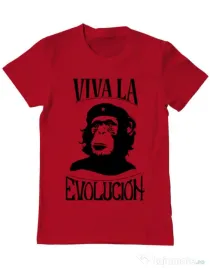 Tricou ADLER barbat Viva la evolucion Rosu