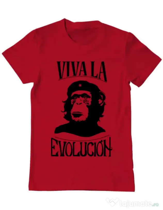 Tricou ADLER barbat Viva la evolucion Rosu