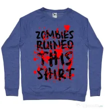 Bluza ADLER barbat Zombies Albastru melanj
