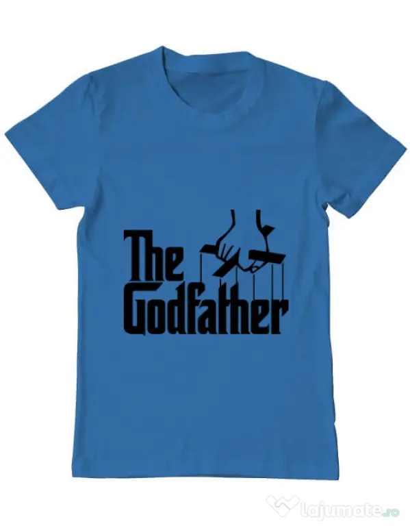 Tricou ADLER barbat The godfather Albastru azuriu