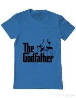 Tricou ADLER barbat The godfather Albastru azuriu