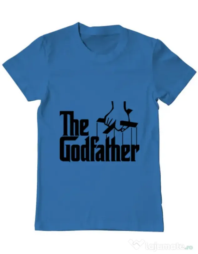 Tricou ADLER barbat The godfather Albastru azuriu