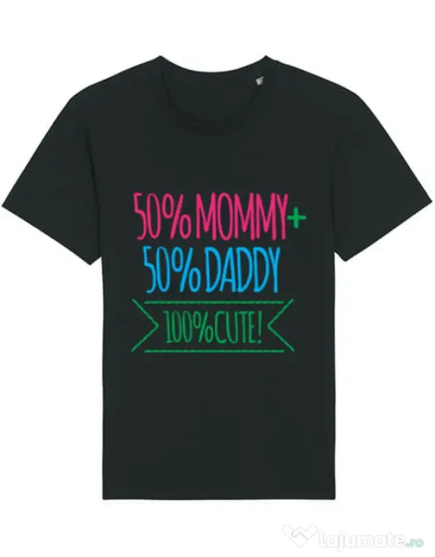 Tricou STANLEY STELLA barbat 100 Cute Negru