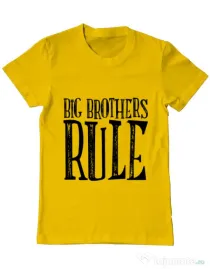 Tricou ADLER barbat Big brothers rule Galben