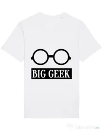Tricou STANLEY STELLA barbat Big geek Alb