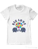 Tricou ADLER barbat Big love Alb