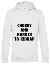 Hoodie barbat cu gluga Chubby Alb
