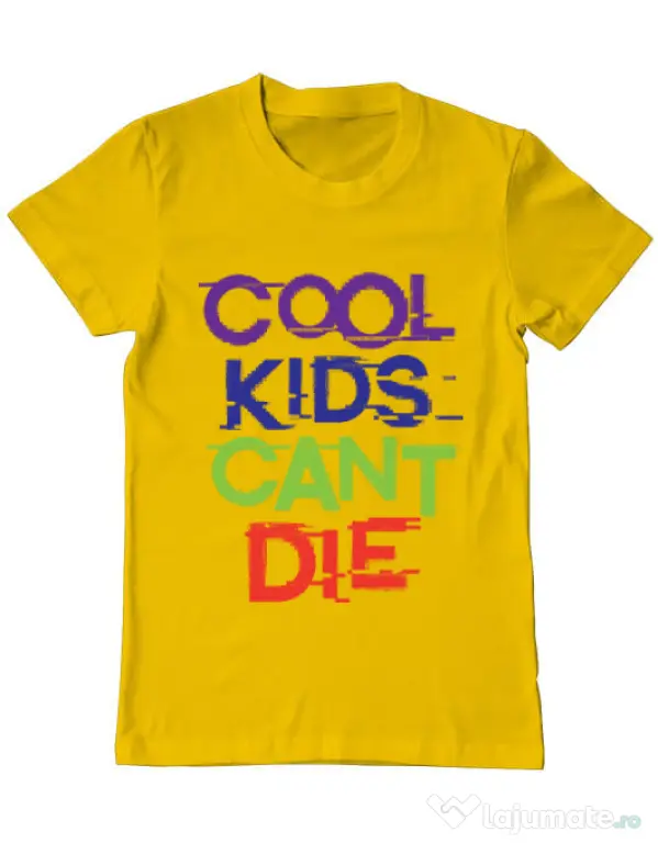 Tricou ADLER barbat Cool kids Galben