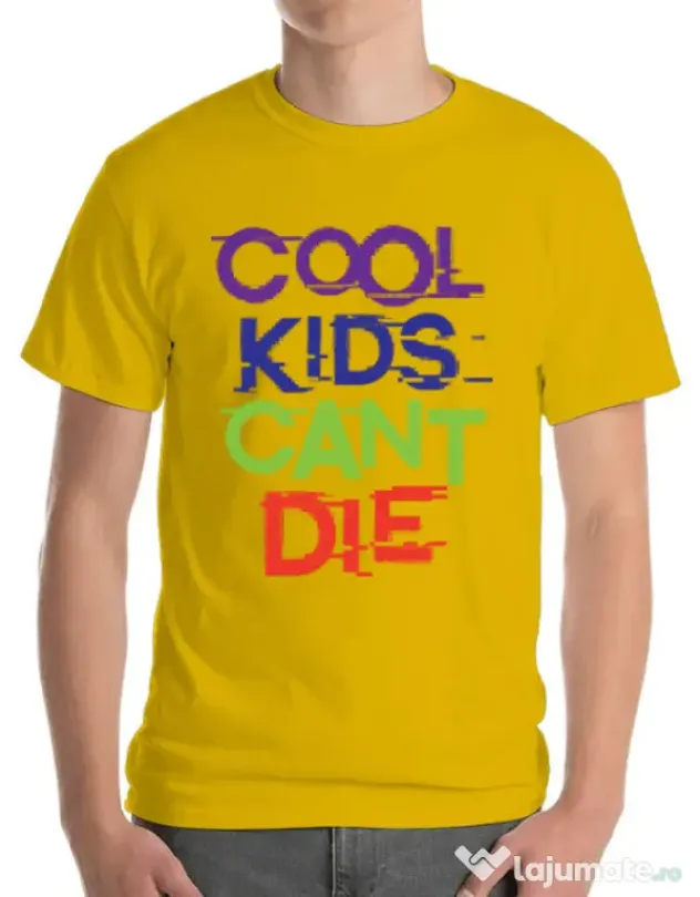 Tricou ADLER barbat Cool kids Galben