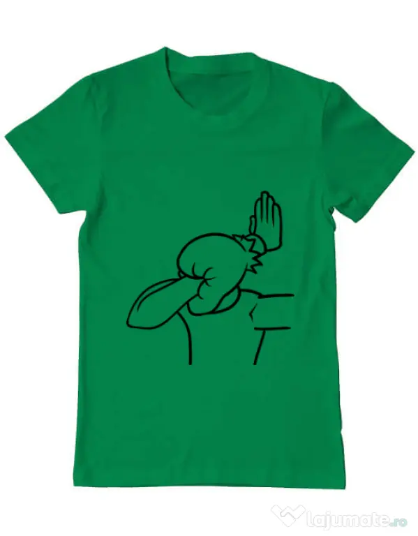 Tricou ADLER barbat Extreme facepalm Verde mediu