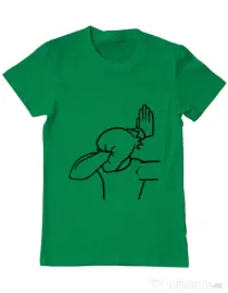 Tricou ADLER barbat Extreme facepalm Verde mediu