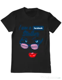Tricou ADLER barbat Facebook stalker Negru