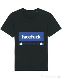 Tricou STANLEY STELLA barbat Facefuck Negru